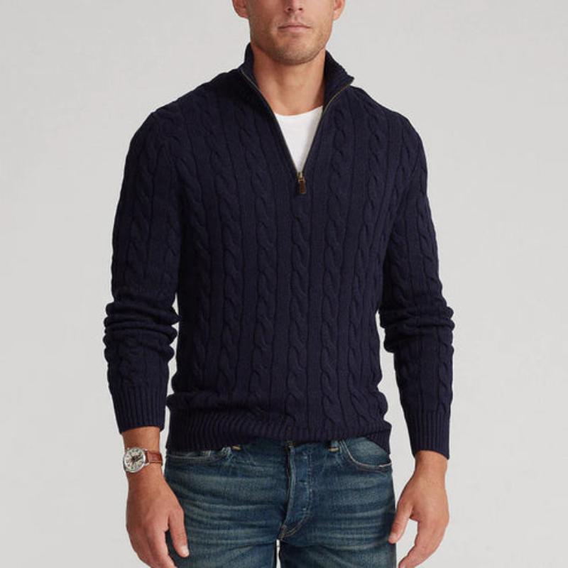 Luke | Old Money Half Zip Sweater for Men