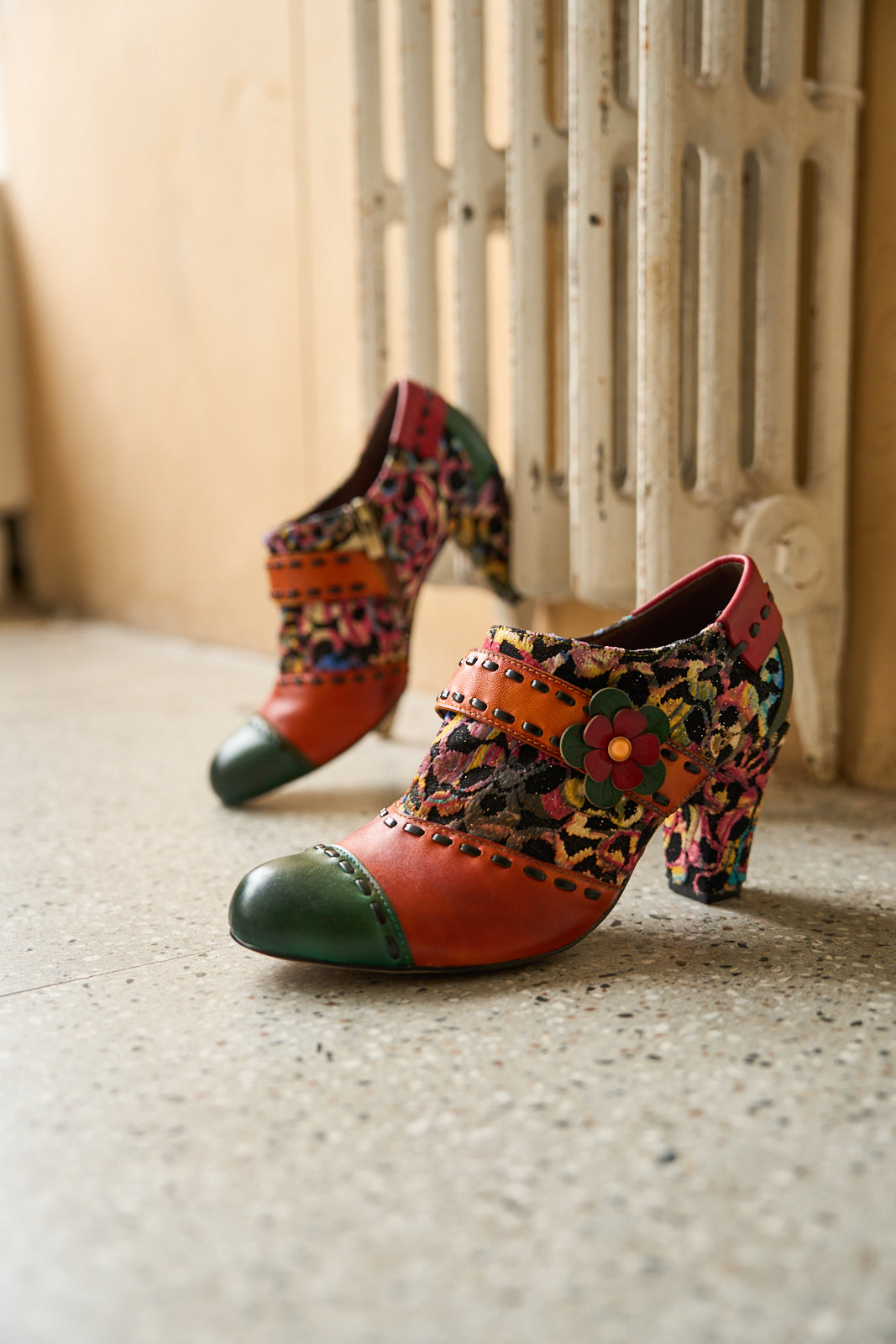 Amelia – Leather Oxford Heels