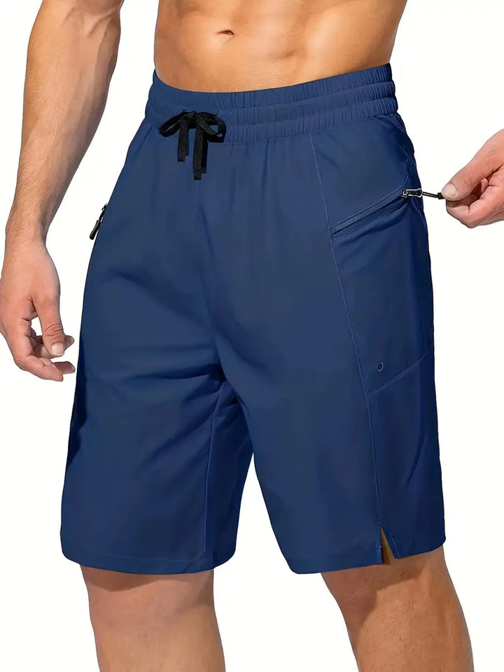 Max - Quick-Dry Beach Shorts for Men with Zipper Pockets and No Mesh Lining