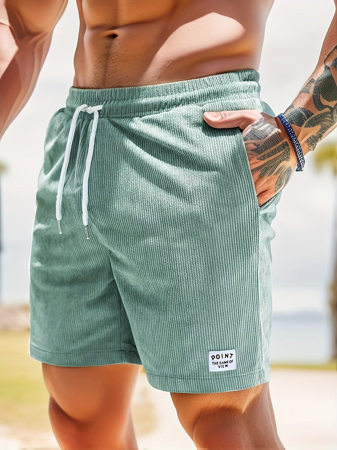 Comfortable Striped Men's Summer Shorts