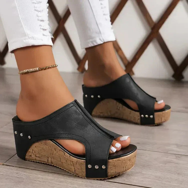 Luna | Chic Supportive Wedge Sandals for Women