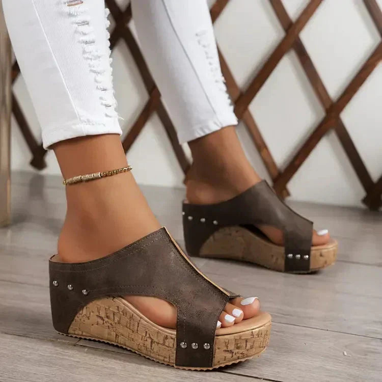 Luna | Chic Supportive Wedge Sandals for Women