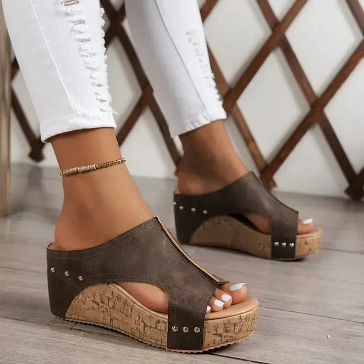 Luna | Chic Supportive Wedge Sandals for Women