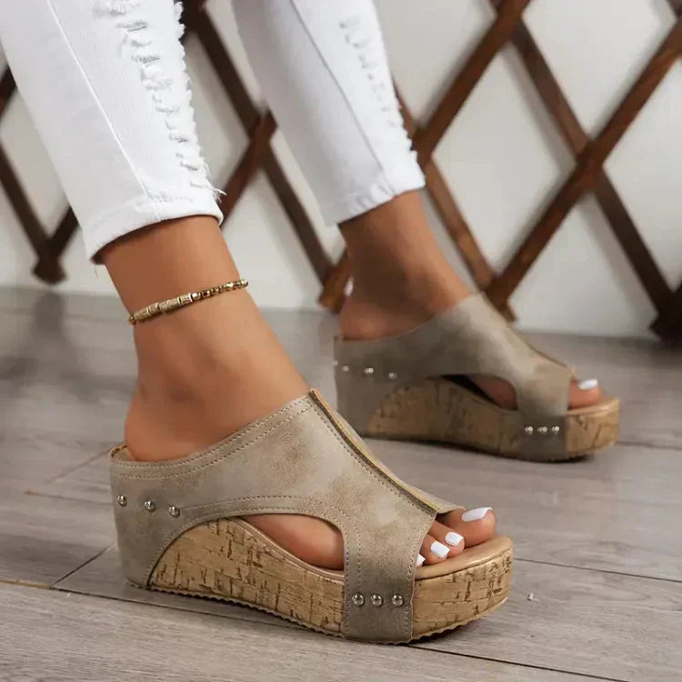 Luna | Chic Supportive Wedge Sandals for Women