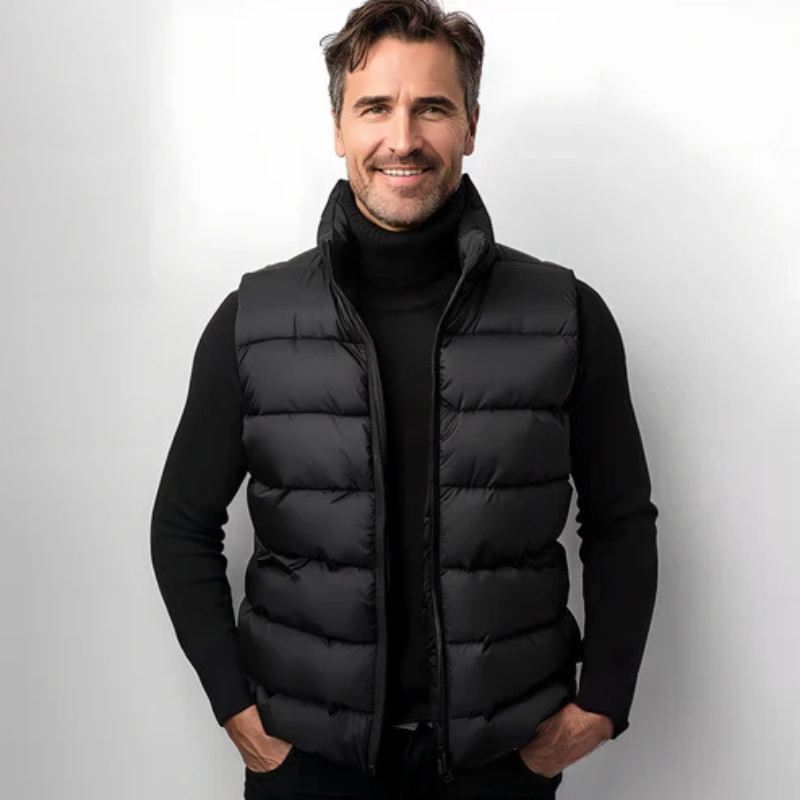 Beau | Men's Gilet with Zipper Closure