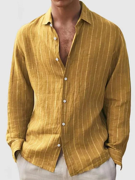 Ethan | Long sleeve henley t-shirt