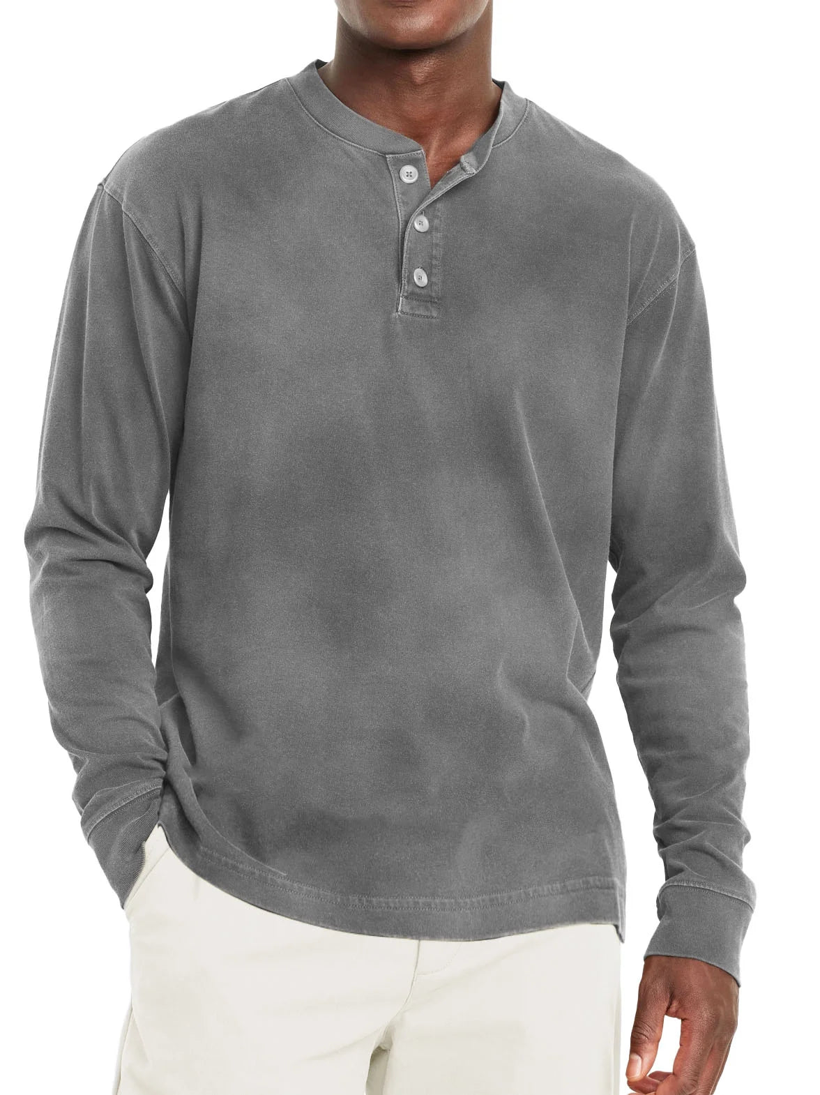 Classic Fit Shortsleeve Henley T Shirt for Men