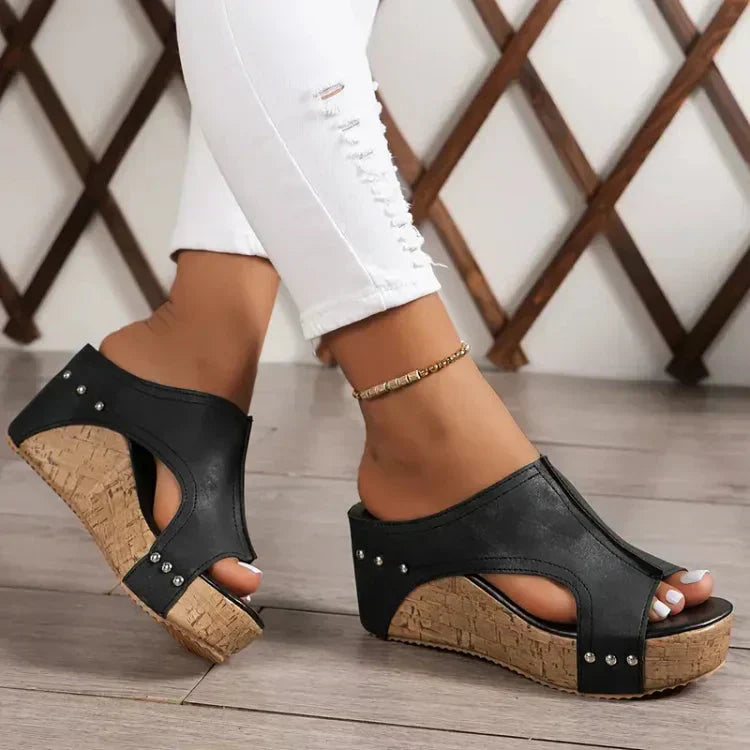 Luna | Chic Supportive Wedge Sandals for Women