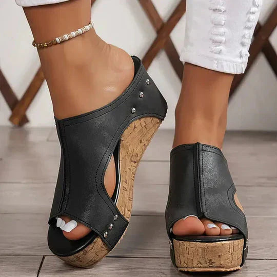 Luna | Chic Supportive Wedge Sandals for Women