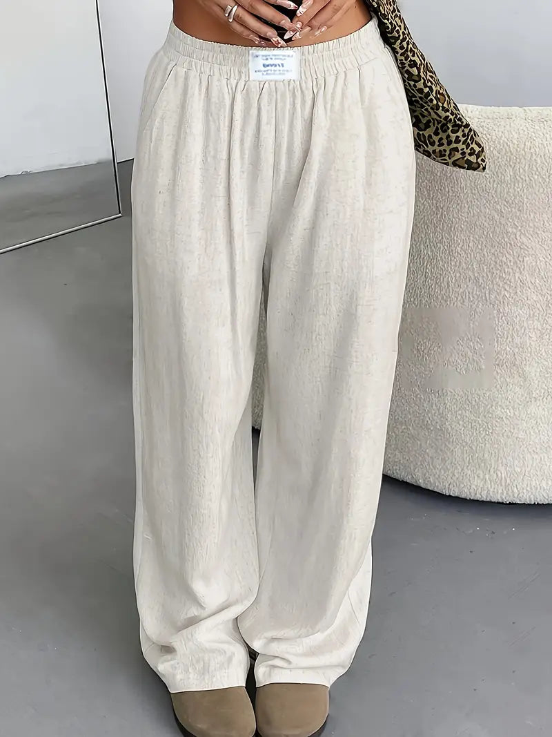 Chic Wide Leg Linen Pants for Women