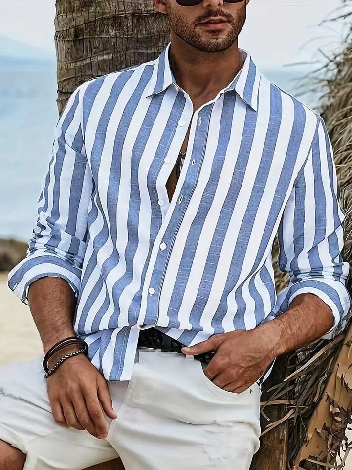 James – Striped Cotton Shirt
