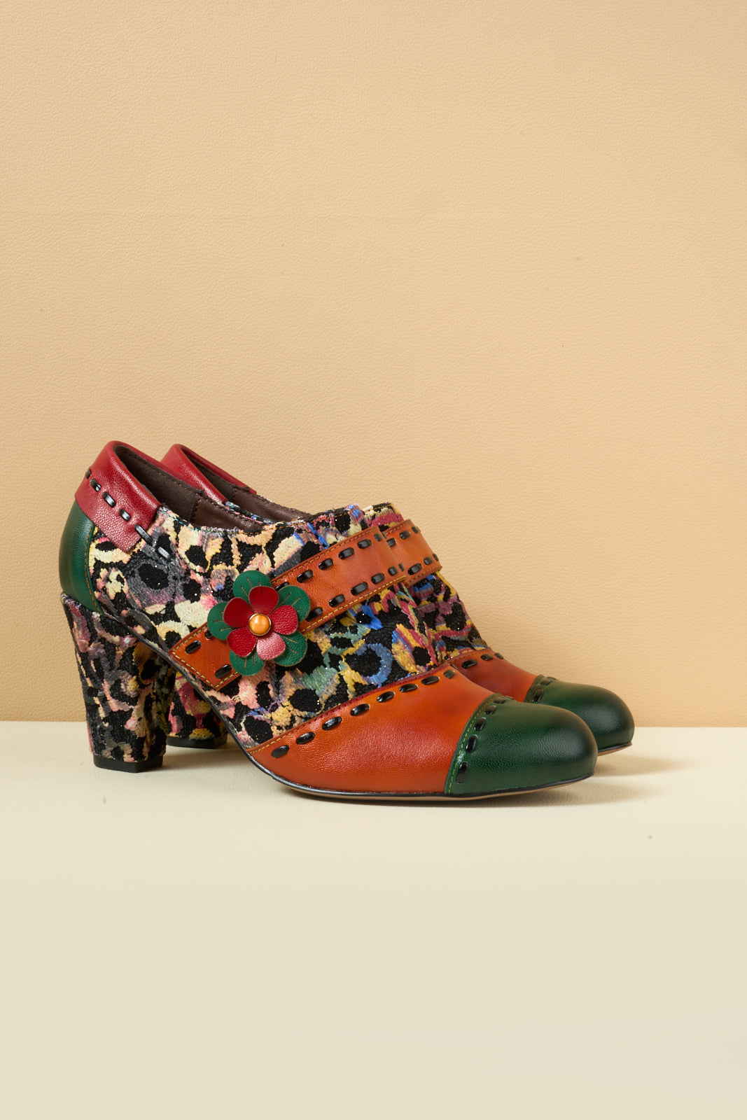 Amelia – Leather Oxford Heels