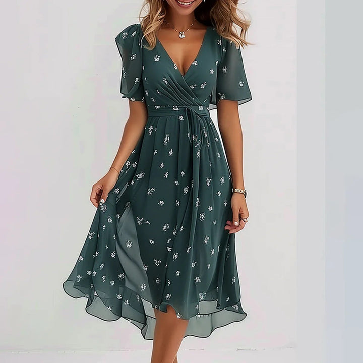 Elegant Floral Summer Dress for Women