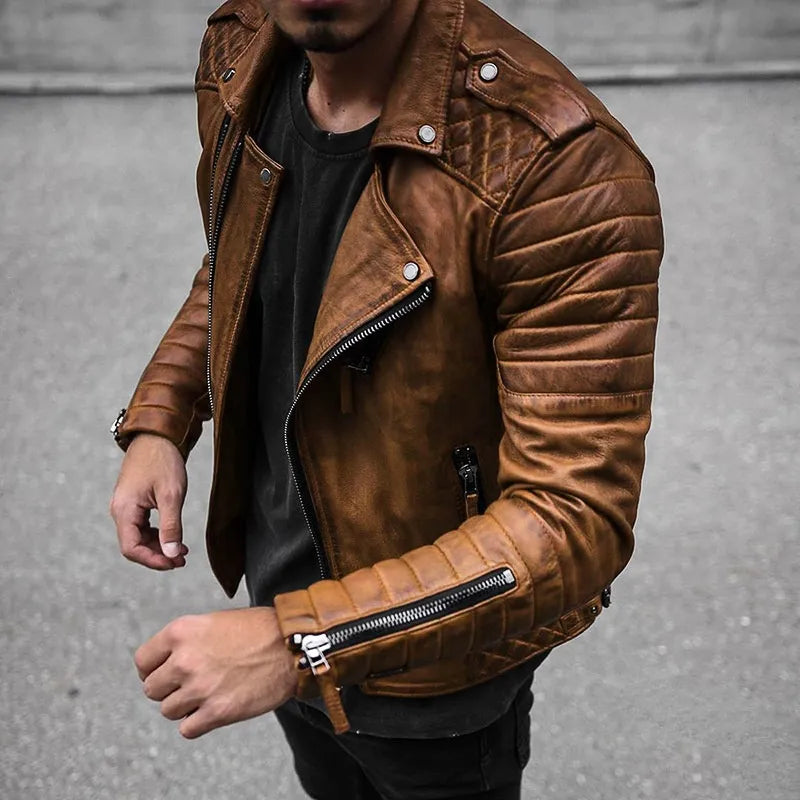 Miles | Men's Leather Jacket | Stylish Design