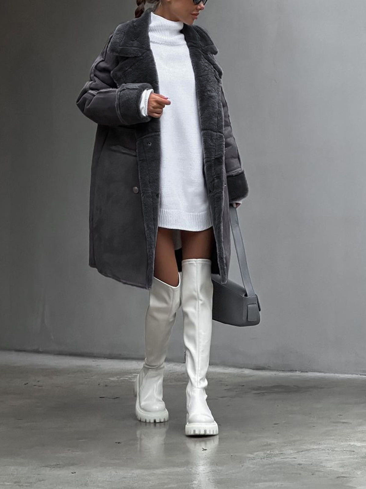 Jane | Cozy Winter Teddy Jacket for Plus Sizes