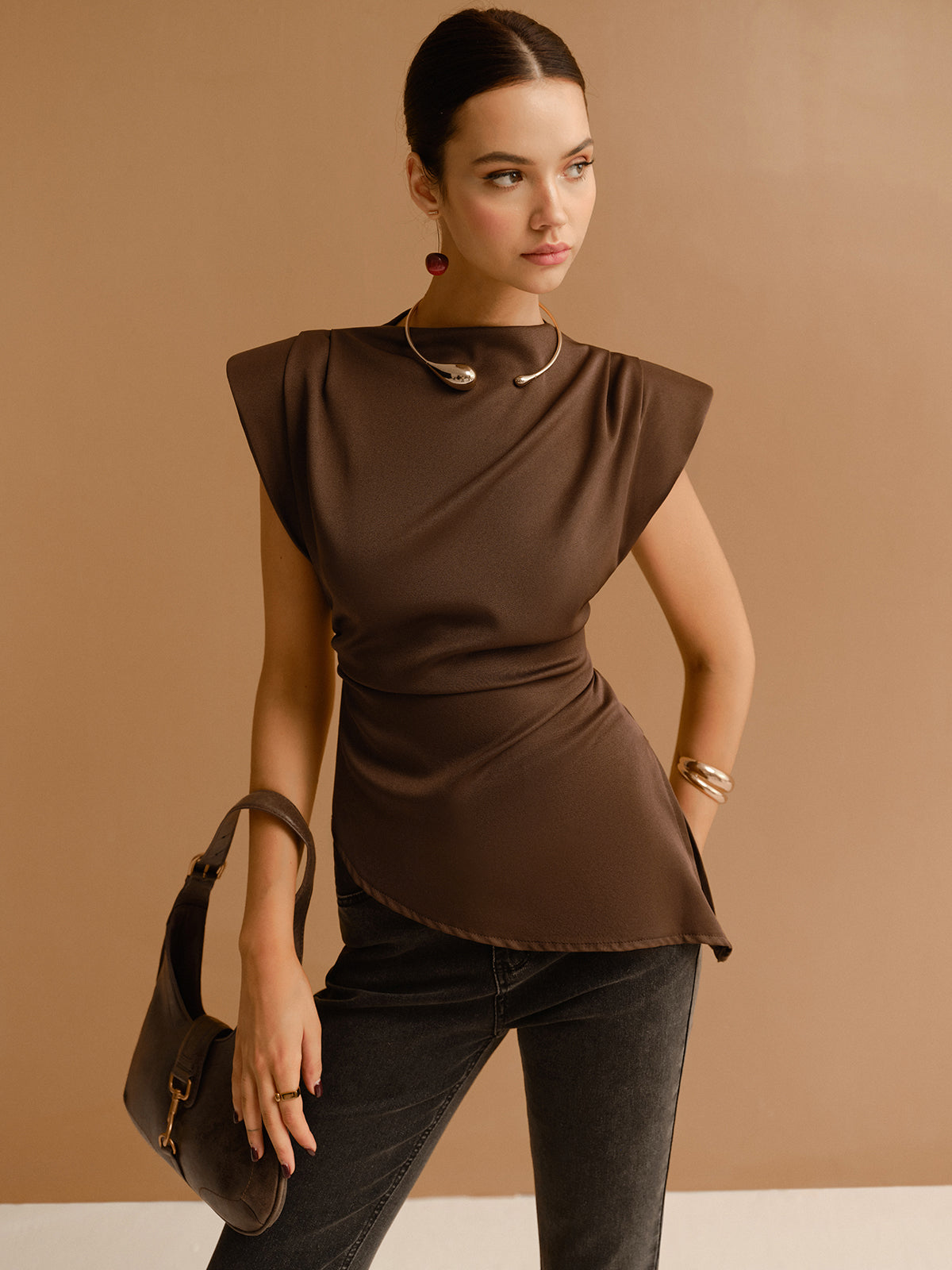 Sage | Chic Asymmetrical Top with Unique Flair