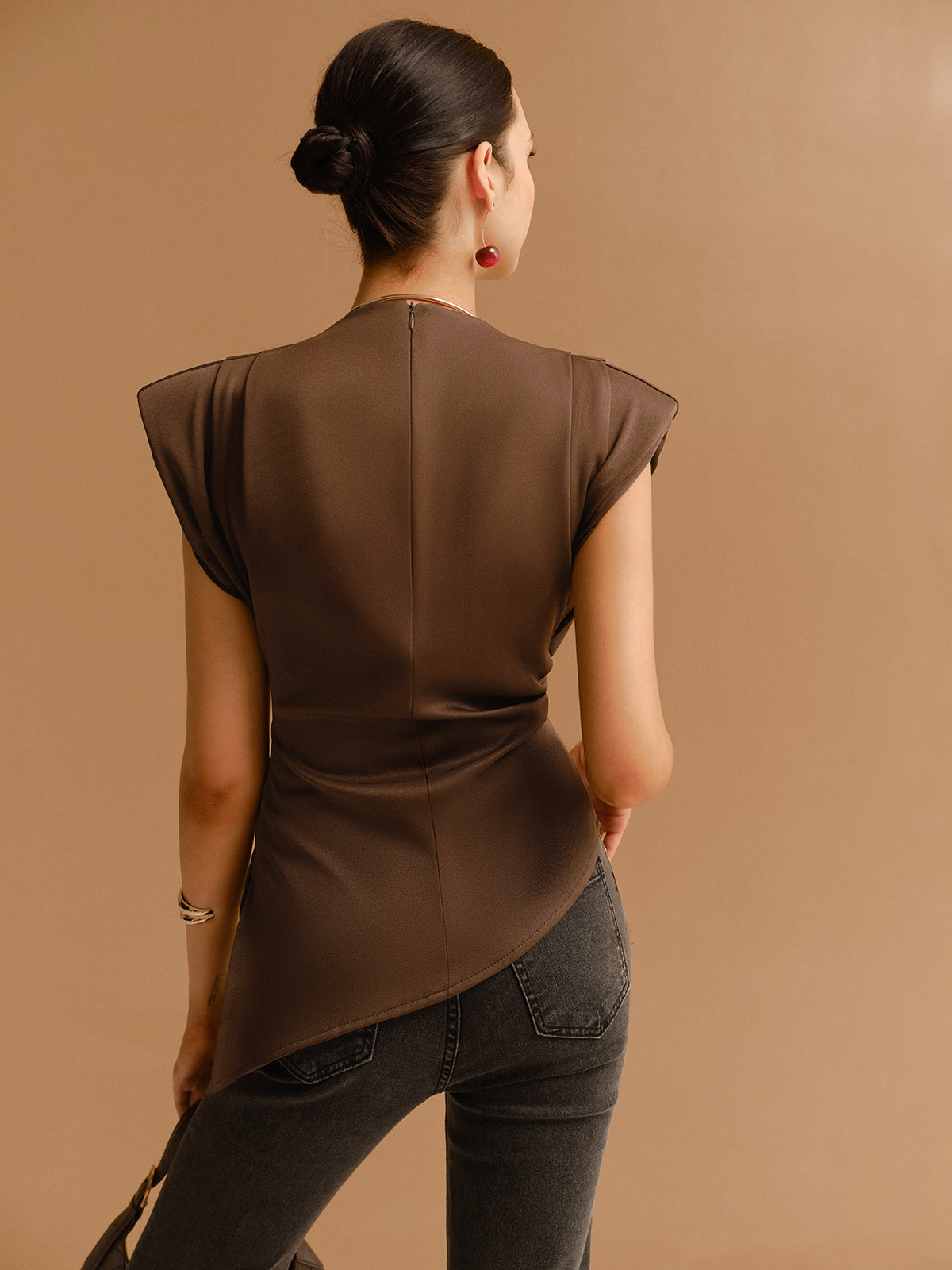 Sage | Chic Asymmetrical Top with Unique Flair