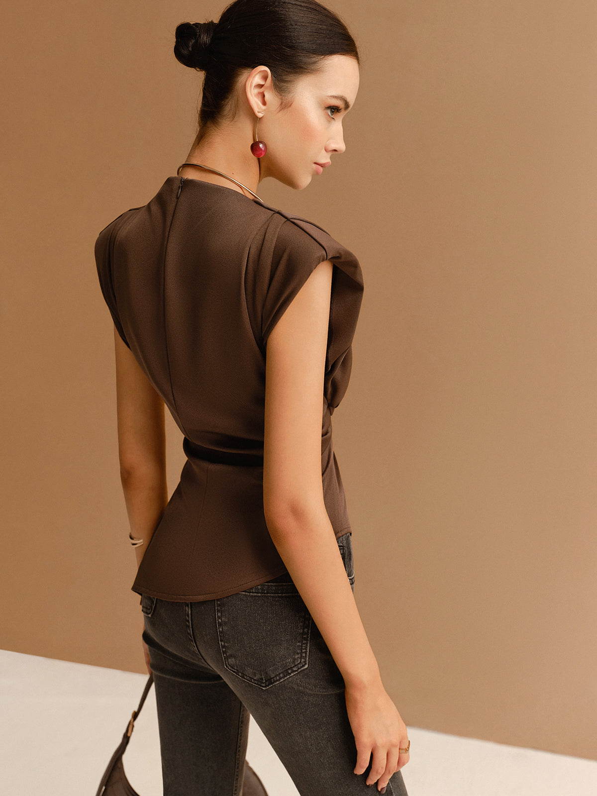 Sage | Chic Asymmetrical Top with Unique Flair