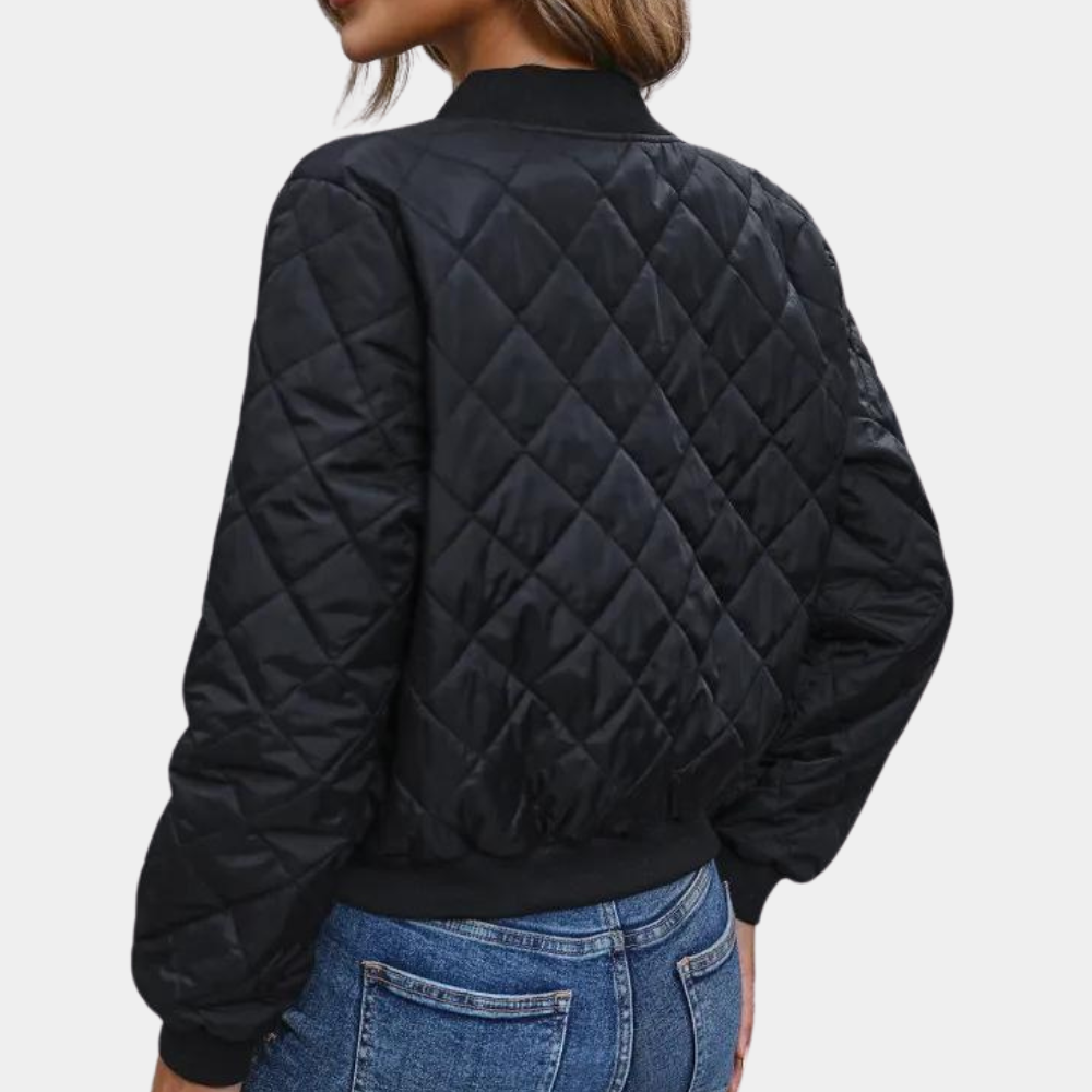 Claire | Women's Zip-Up Bomber Jacket