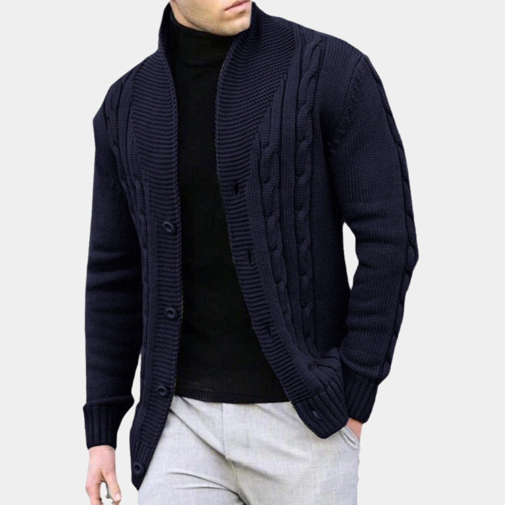 Everett | Trendy Ribbed Cardigan for Men