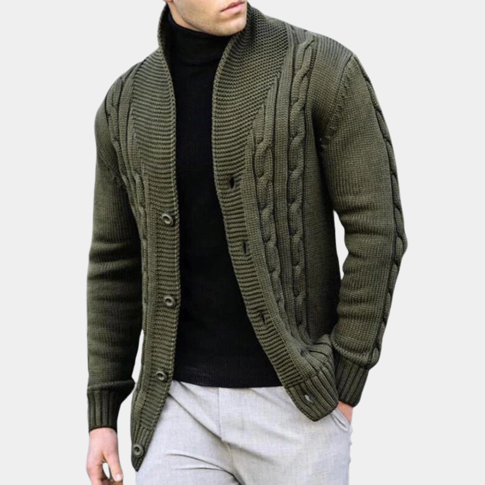 Everett | Trendy Ribbed Cardigan for Men