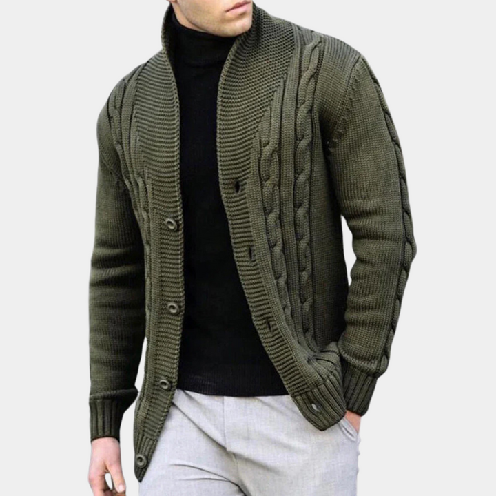 Everett | Trendy Ribbed Cardigan for Men