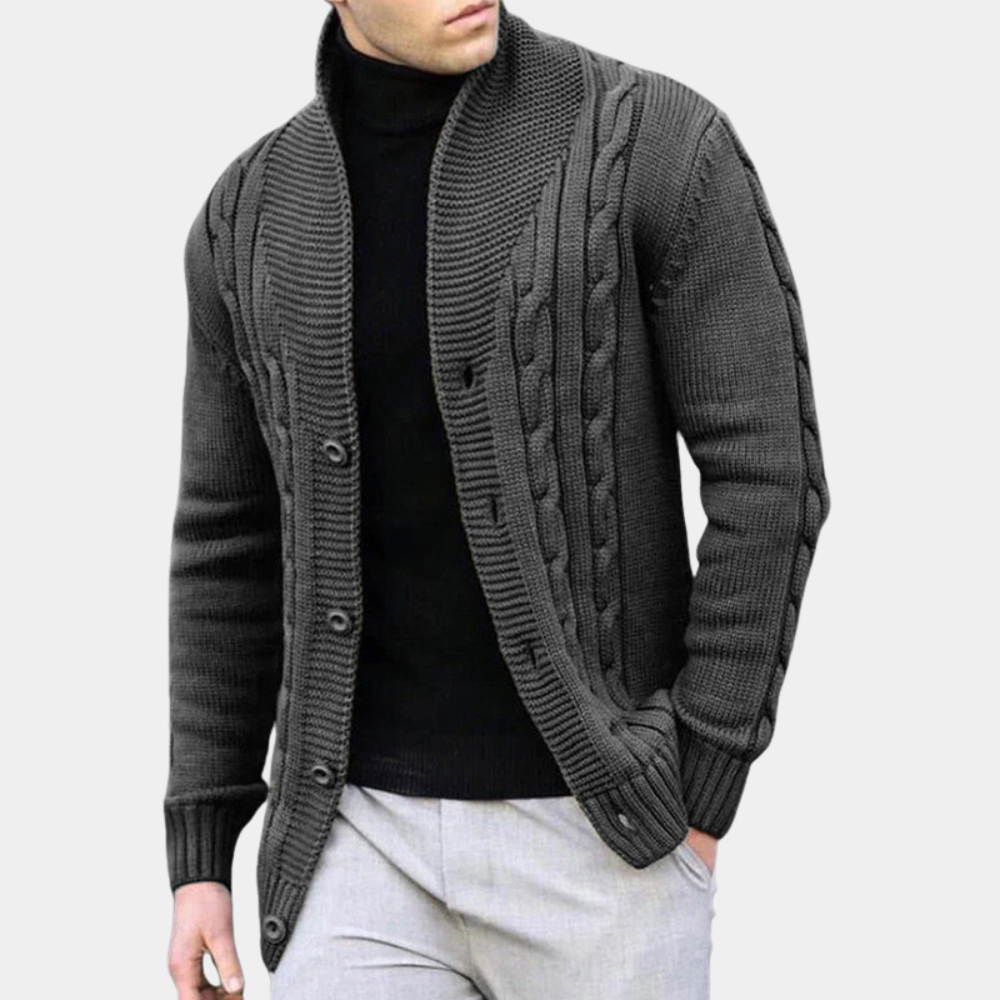 Everett | Trendy Ribbed Cardigan for Men