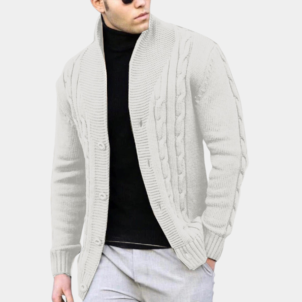 Everett | Trendy Ribbed Cardigan for Men
