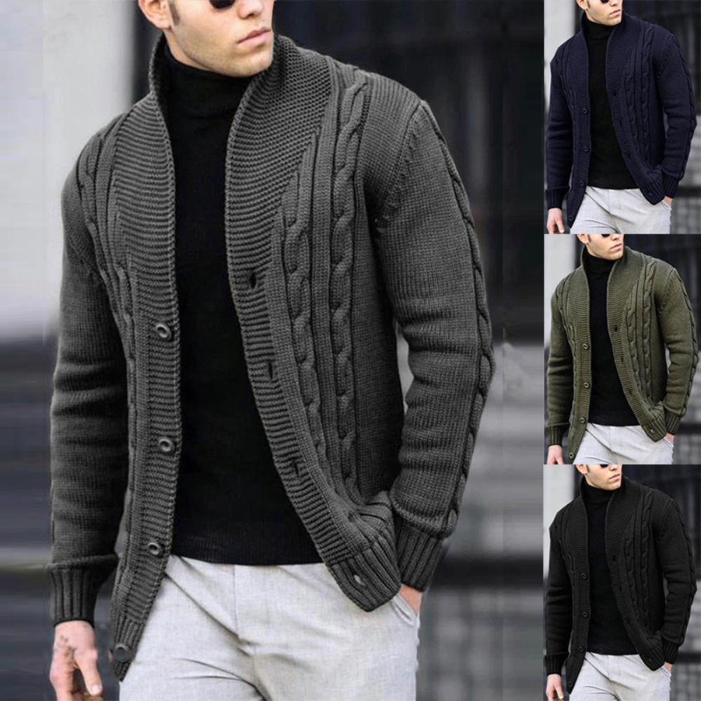 Everett | Trendy Ribbed Cardigan for Men