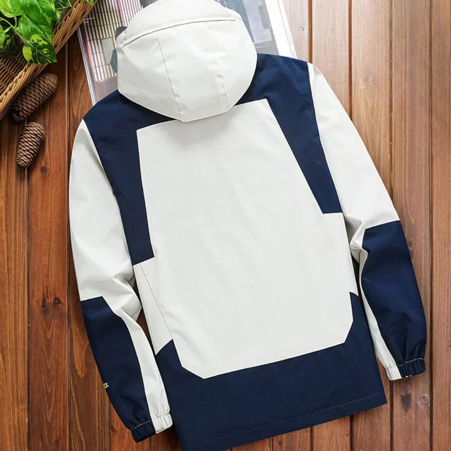 Luca | Waterproof Rain Jacket for Men | Hooded Windbreaker