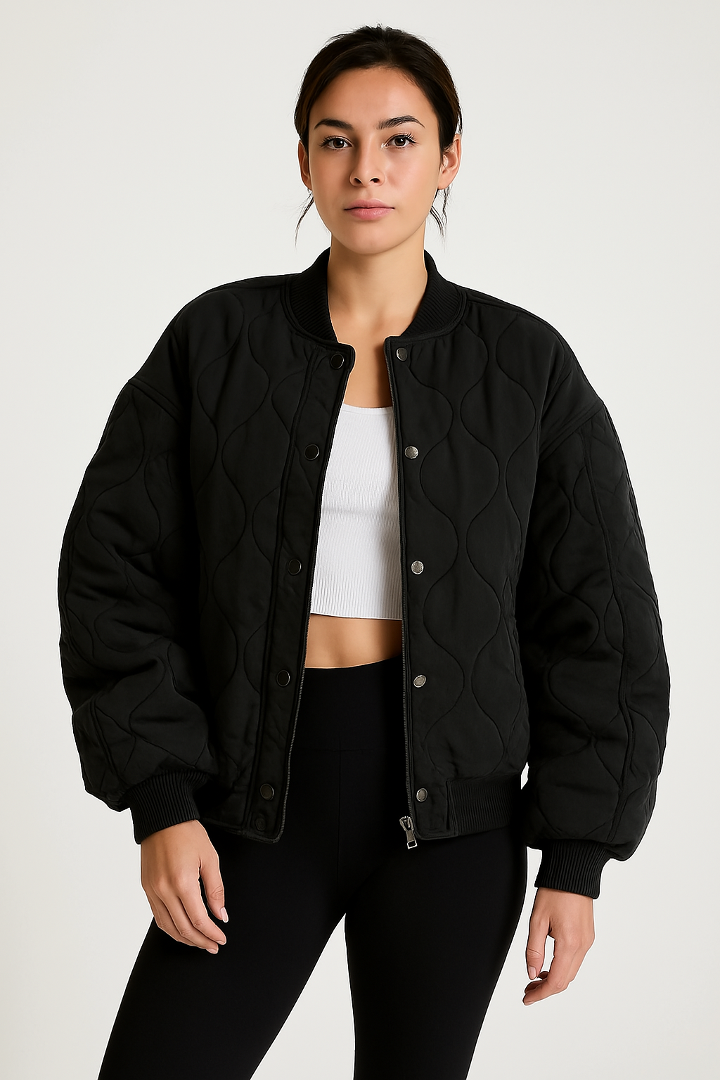 Talia | Women's Plus Size Bomber Jacket