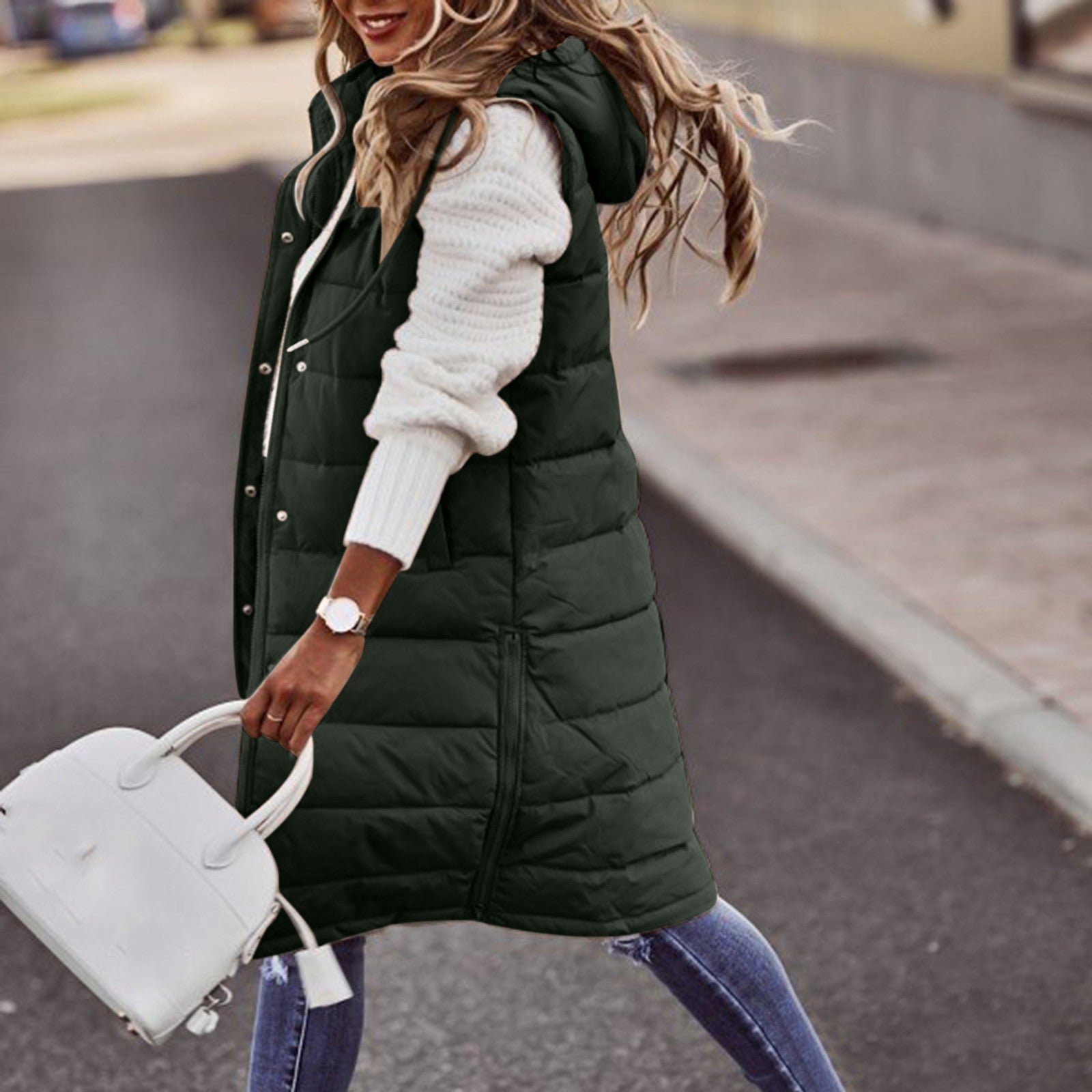 Zoey | Women's Hooded Winter Vest