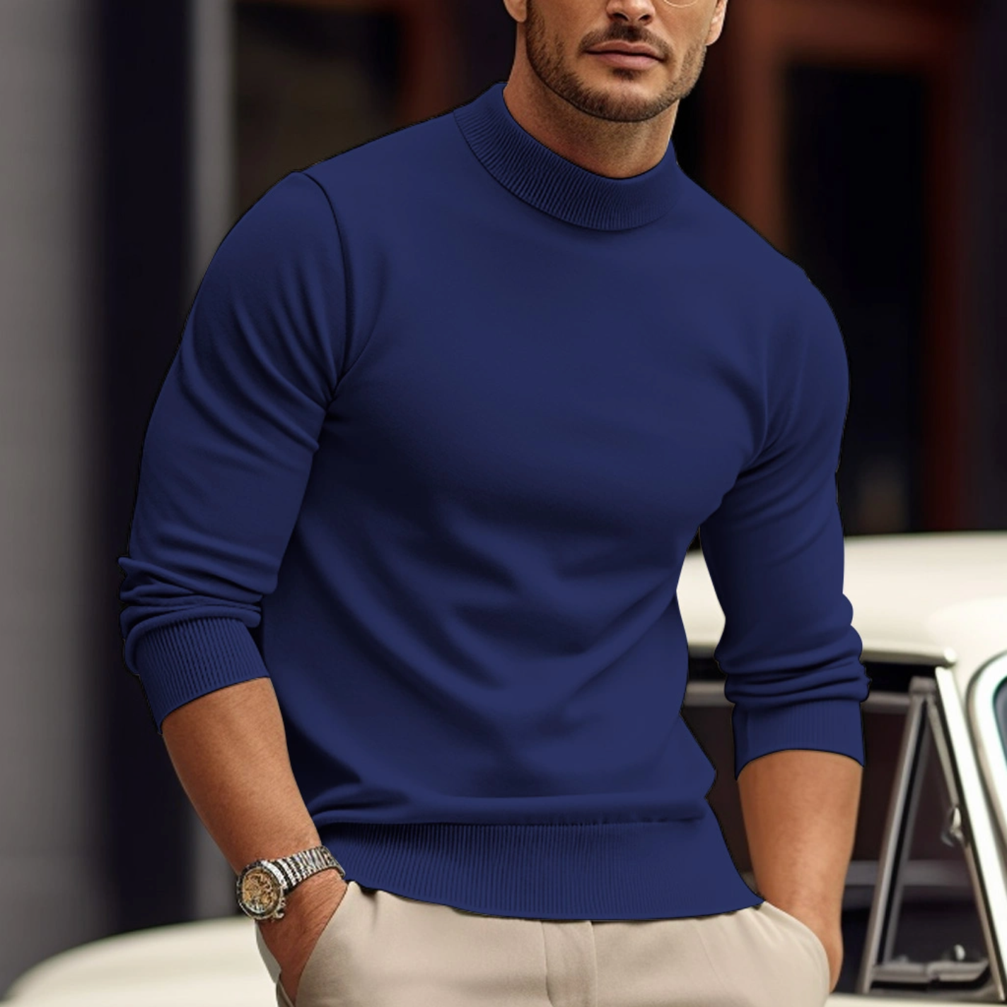George | Men's Sweater Crafted from Soft Cotton