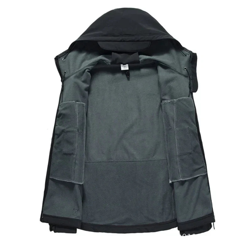 Victor | Men's Waterproof Rain Jacket with Fleece Lining for Outdoor Hiking