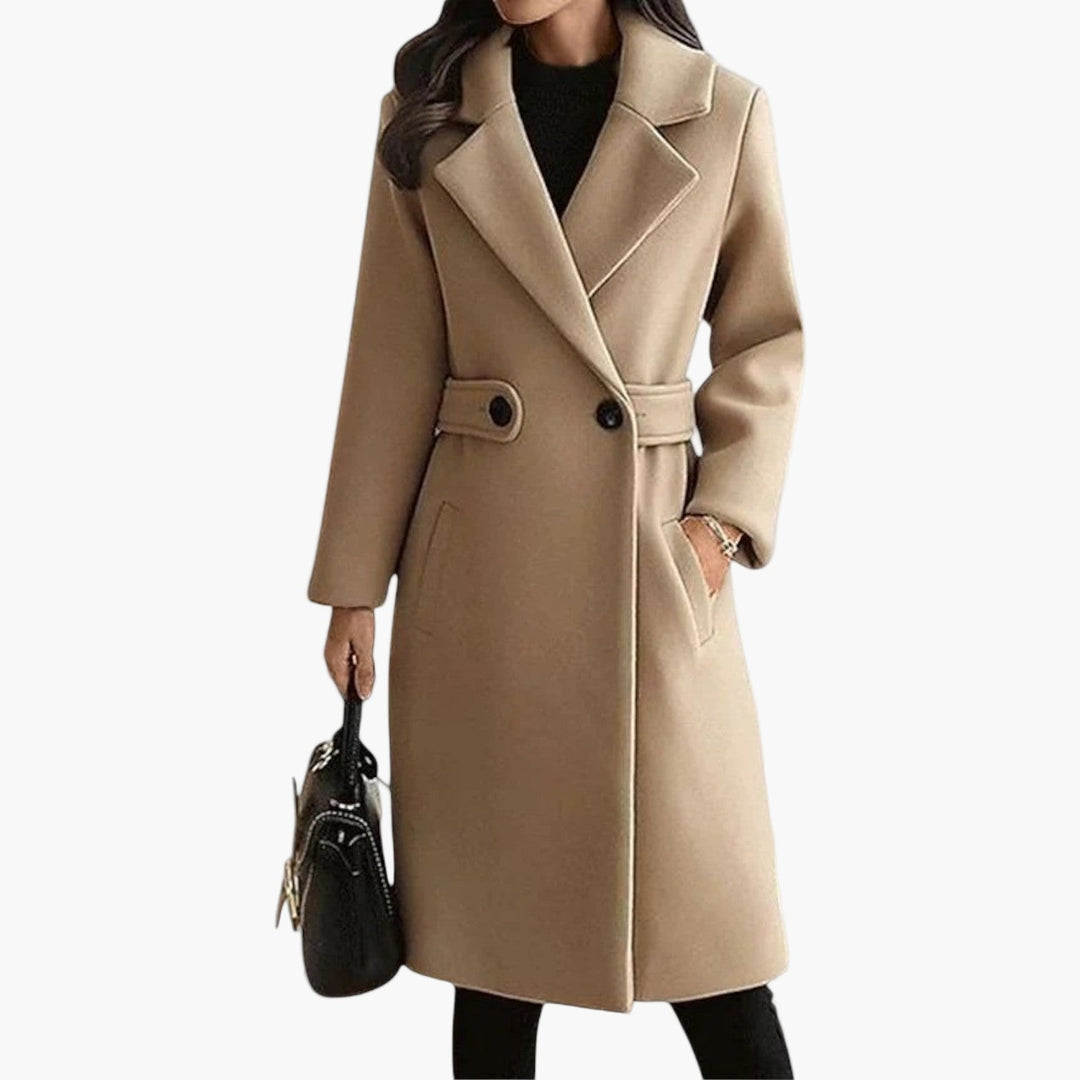 Leah | Elegant Winter Coat with Slim Belt