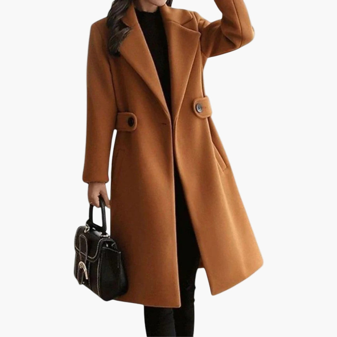 Leah | Elegant Winter Coat with Slim Belt