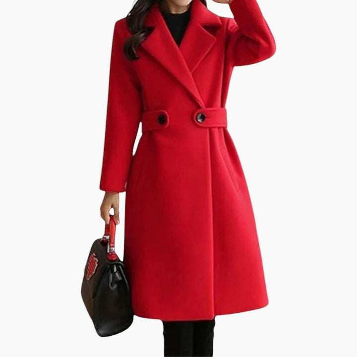 Leah | Elegant Winter Coat with Slim Belt
