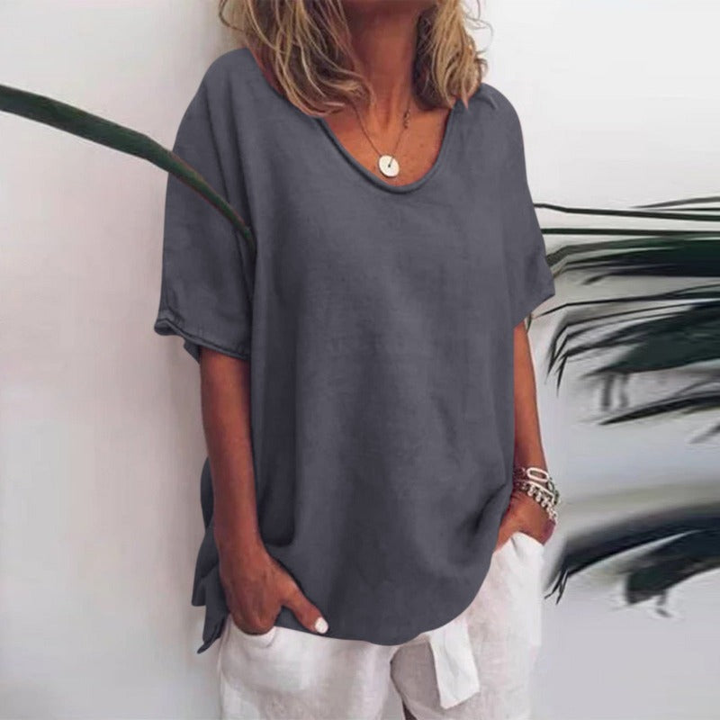 Women's Comfortable Loose Blouse - Casual Fit, Stylish Design, Versatile Wear