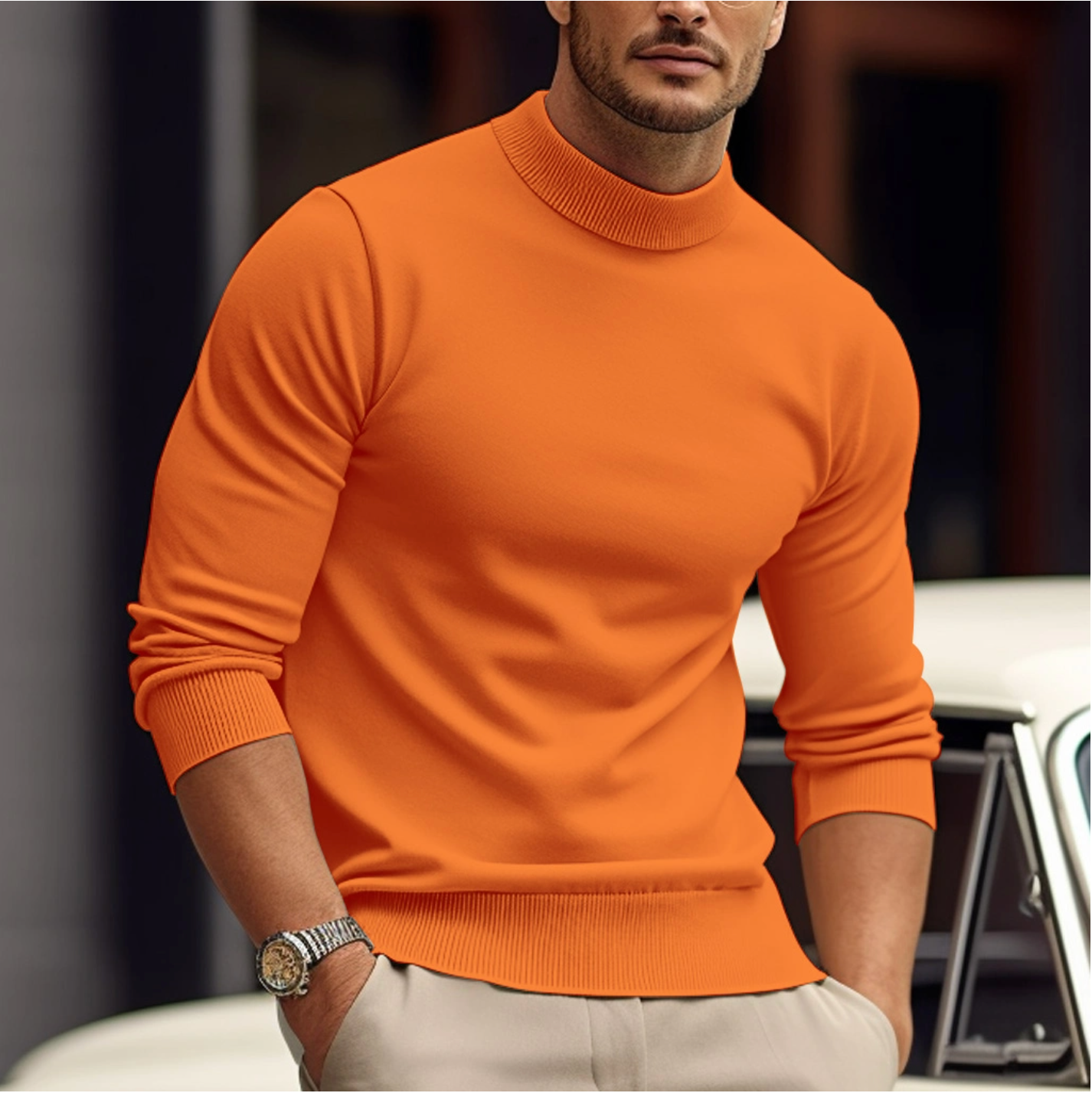 George | Men's Sweater Crafted from Soft Cotton
