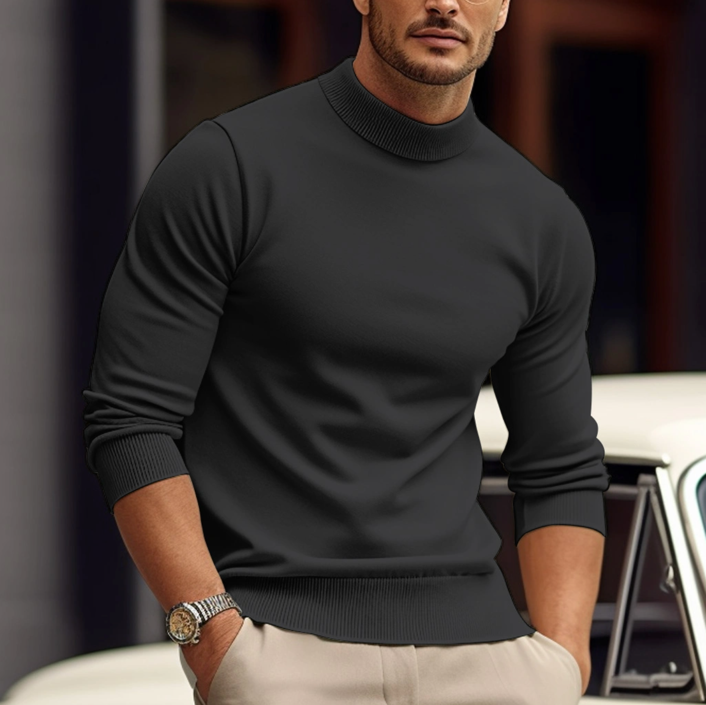 George | Men's Sweater Crafted from Soft Cotton