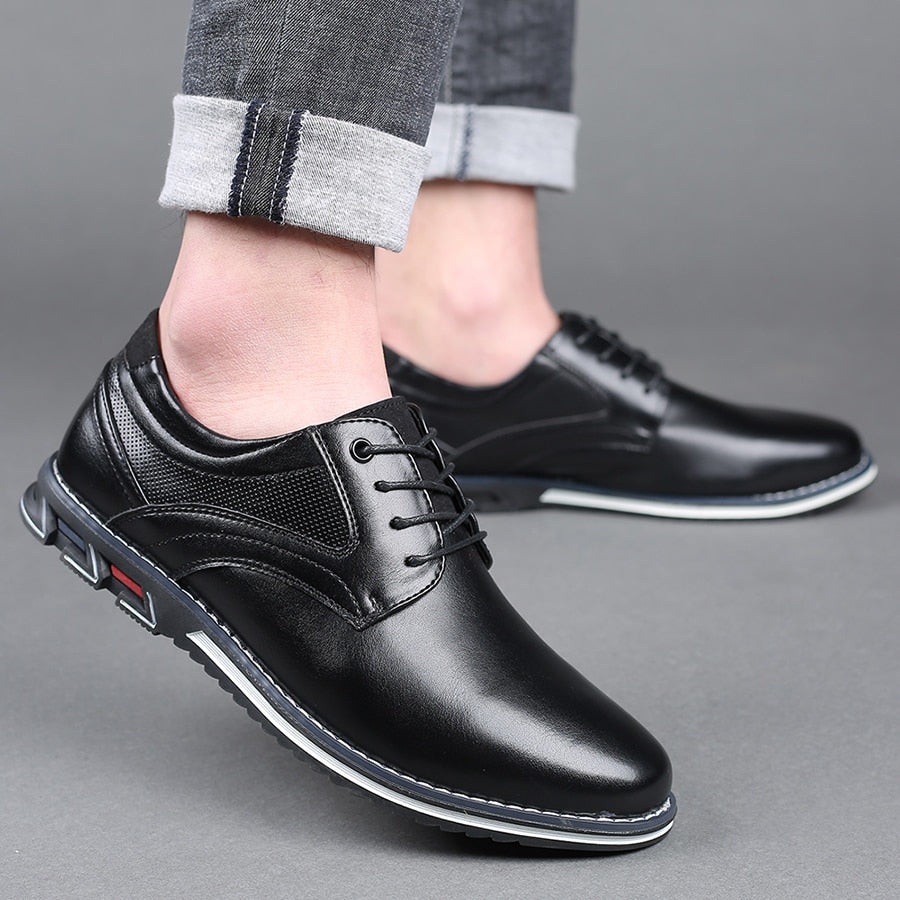 Men's Elegant Leather Oxford Dress Shoes