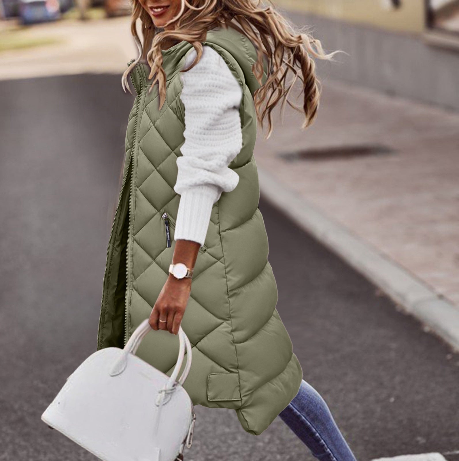 Rose | Women's Hooded Winter Vest
