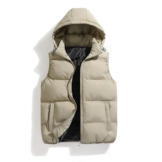 Caleb | Men's Gilet with Detachable Hood