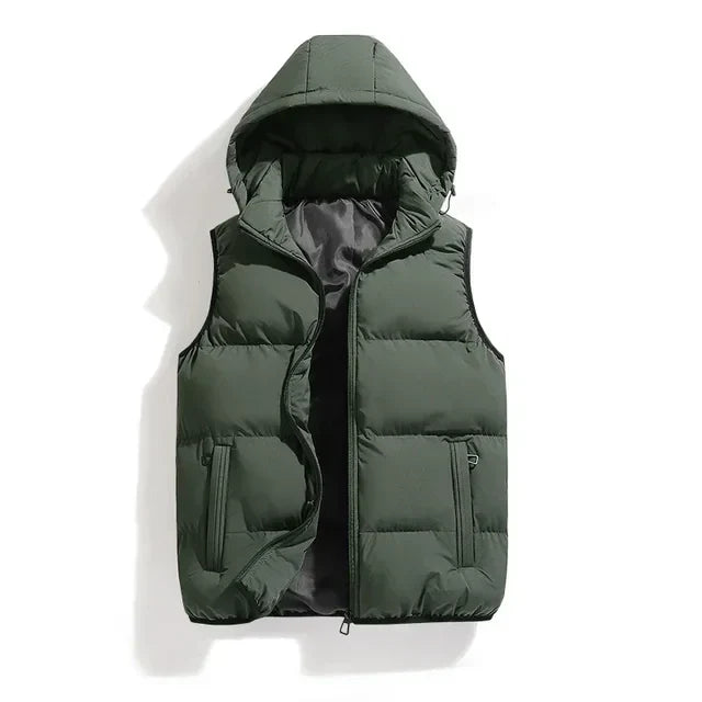 Caleb | Men's Gilet with Detachable Hood