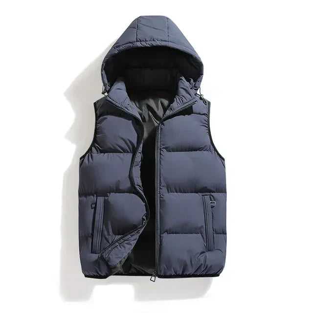 Caleb | Men's Gilet with Detachable Hood