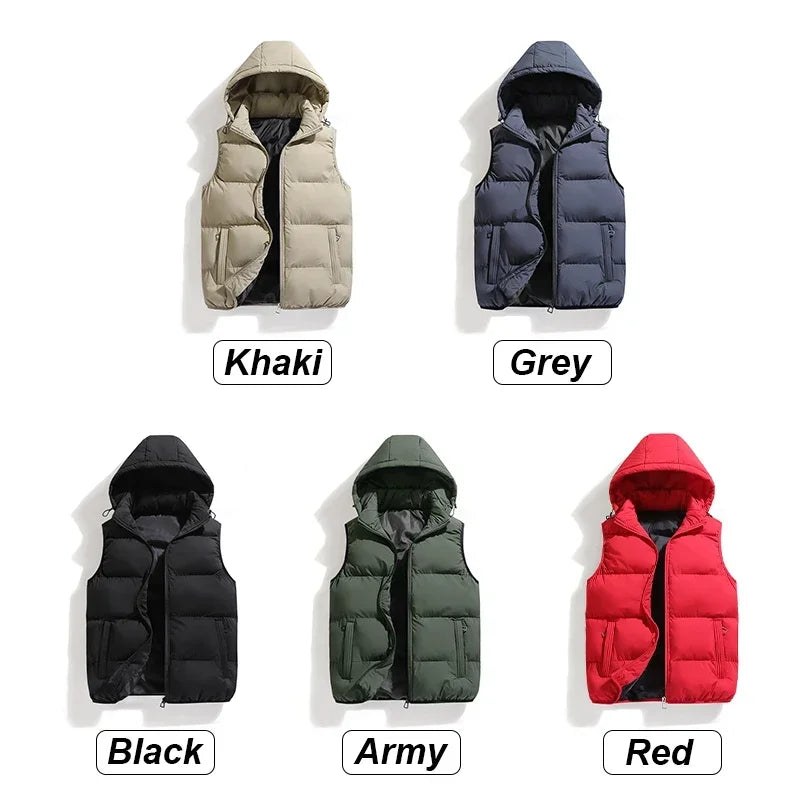 Caleb | Men's Gilet with Detachable Hood