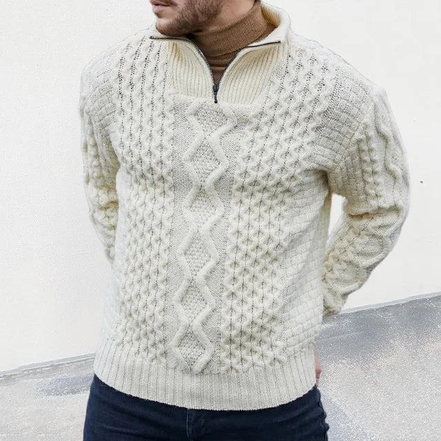 John | Men's Zipper Knit Sweater