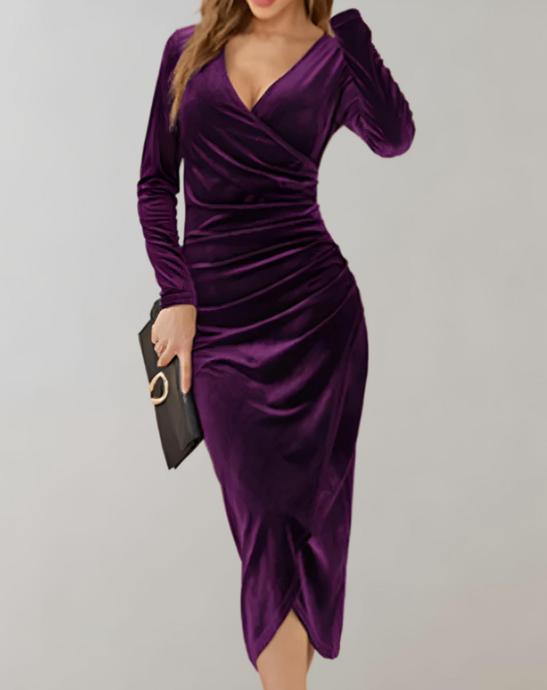 Elegant Women's V-Neck Summer Dress for Comfort