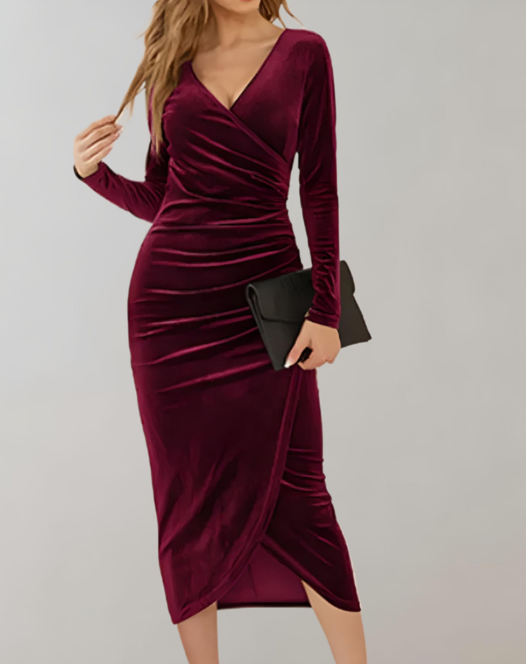 Elegant Women's V-Neck Summer Dress for Comfort