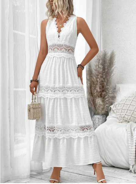 Judith | Chic Lace-Trimmed Dress for Women